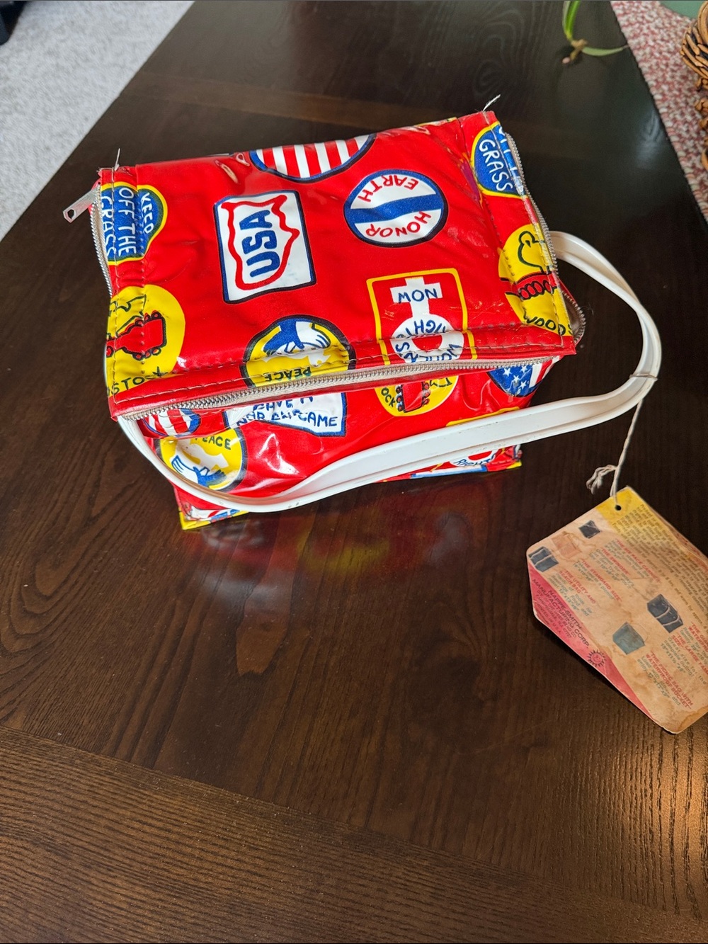 Vintage 1970s lunch tote